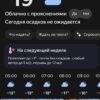 Погода для Салехарда: ощущается как −25°, сейчас около −19°, облачно с прояснениями, осадки не ожидаются, на ветках жёлтые ягоды