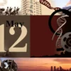 A stylized calendar page showing the date May 28, surrounded by a collage of historical moments: a vintage war scene with soldiers and cannons, a classic scientific illustration of a microscope and a DNA helix, a cultural element like a theater mask and a classic film reel, and a modern city skyline at sunset, all blended into a cohesive, evocative composition that conveys the significance of this day in history
