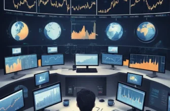 A digital illustration of a global oil market crash. The scene should depict a sharp decline in oil prices, with a focus on the Brent crude oil price dropping below $71 per barrel. Include visual elements such as a downward-trending graph, oil barrels with falling price tags, and concerned traders looking at computer screens. The background should suggest a financial trading floor with multiple screens displaying market data.