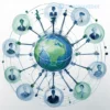 A stylized illustration depicting a complex network of interconnected nodes and lines representing sanctions and economic restrictions. The nodes should subtly resemble the flags of various countries, symbolizing international cooperation. The overall color palette should be cool and muted, with shades of blue, gray, and green, conveying a sense of seriousness and global impact. Focus on the abstract representation of the sanctions, avoiding any direct political figures or symbols.