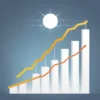 A modern, clean infographic showing a rising trend line graph. The graph represents electricity tariffs over time, with a significant upward jump indicating a nearly 20% increase. The background is a soft, neutral gradient. The style is professional and data-driven, suitable for a news article.