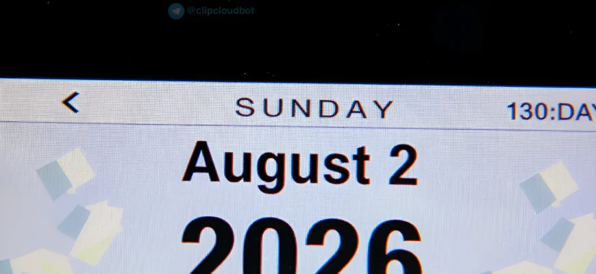 A calendar page showing Sunday, August 2, 2026, with a clean and minimal design. The date should be prominently displayed in a modern font, with the day of the week and date clearly visible. The background should be neutral, such as white or light gray, with subtle decorative elements like faint lines or a soft gradient to indicate a calendar layout. No text, letters, or digits should be added beyond the date and day of the week.